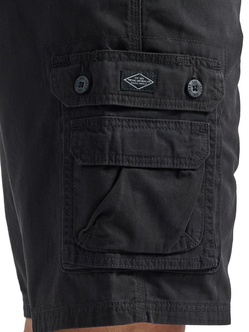Lee mens Big & Tall New Belted Wyoming cargo shorts, Black, 52 US - Image 3